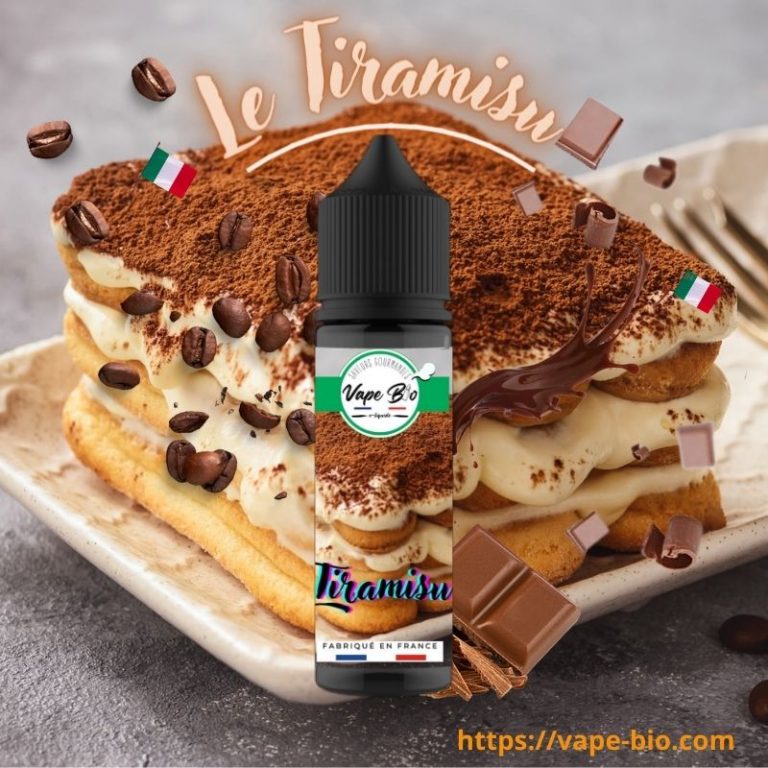 E-liquide bio saveur Tiramisu gourmand Vape Bio