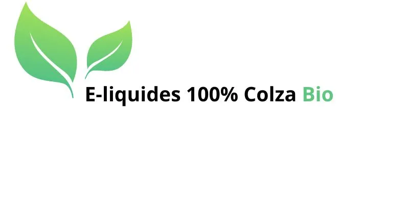 Logo Colza bio - Spécialiste e-liquide végétal - Colza et bio français