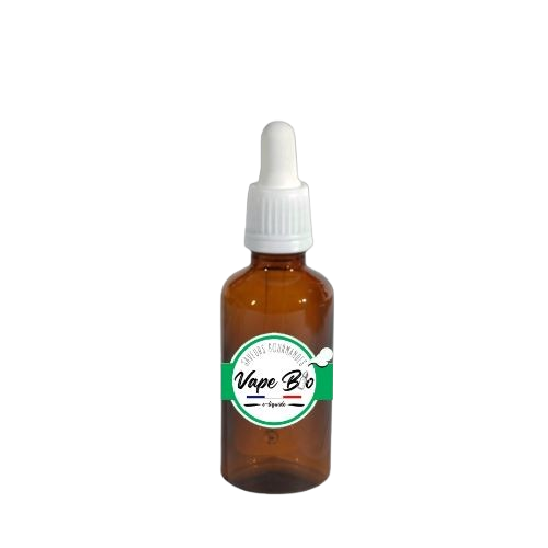 Flacon en verre ambré 50 ml conservation DIY e-liquide Vape Bio