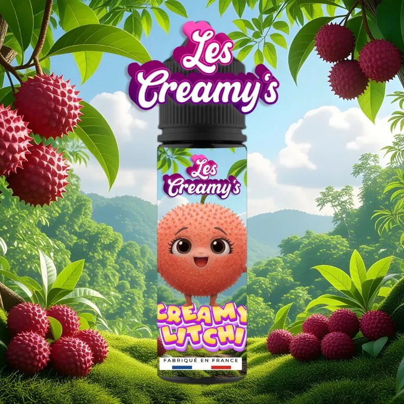 E-liquide litchi naturel 50ml base végétale colza bio sans additifs Vape Bio