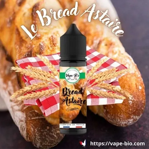 e-liquide pet 50ml saveur pain Bread Astaire. Alternative végétale sans arômes de synthèse.