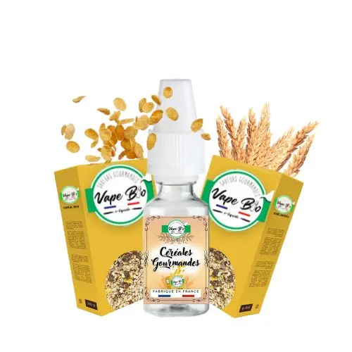 Arôme concentré céréales gourmandes en 10ml pour préparation DIY.