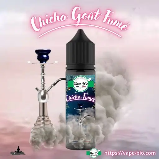 Chicha goût fumé 50ml, e-liquide saveur tabac chicha intense.