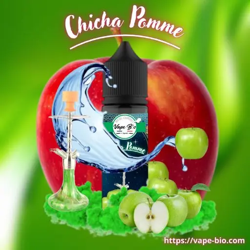 Chicha à la pomme 50ml, e-liquide fruité aux notes de pomme et anis.