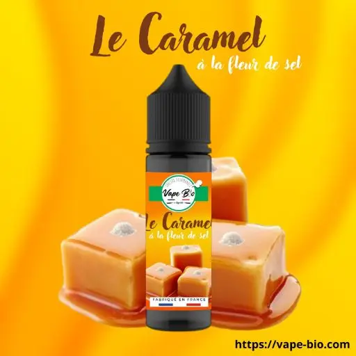 Caramel à la fleur de sel 50ml, e-liquide onctueux et puissant