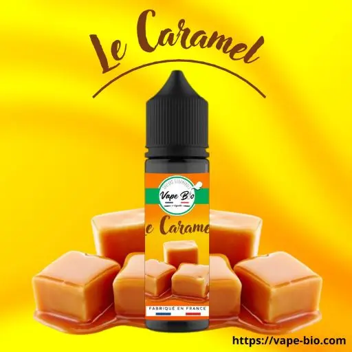 E liquide Caramel 50ml, mélange gourmand riche en GV.