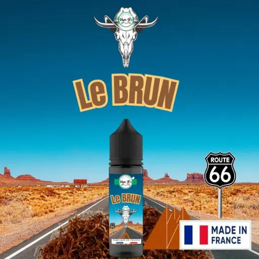 Le Brun 50ml, e-liquide classic brun naturel à la vapeur généreuse.