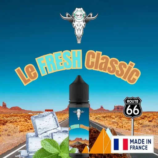 Fresh Classic 50ml, e-liquide classic mentholé pour une vape équilibrée.
