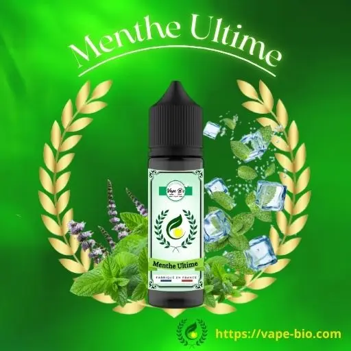 Un frisson intense et durable garanti avec le ELIQUIDE Menthe Ultime de Vape Bio.