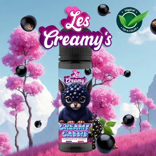 Retrouvez toute la gourmandise fruitée du e-liquide Creamy Cassis aux extraits naturels.