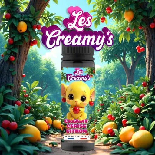 Le e-liquide Creamy Cerise Citron apporte des notes de cerise et de citron dans votre magasin vape toulouse.