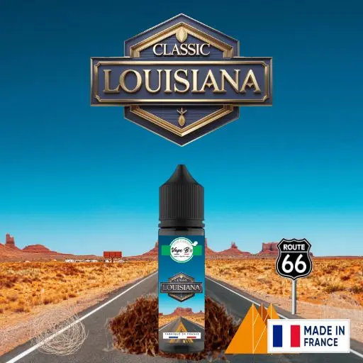 Une recette de tabac gourmand aux fruits à coque et au caramel. Le e-liquide le louisiana est un type RY-4.